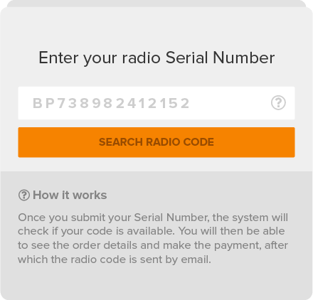 How Can I Purchase My Radio Code